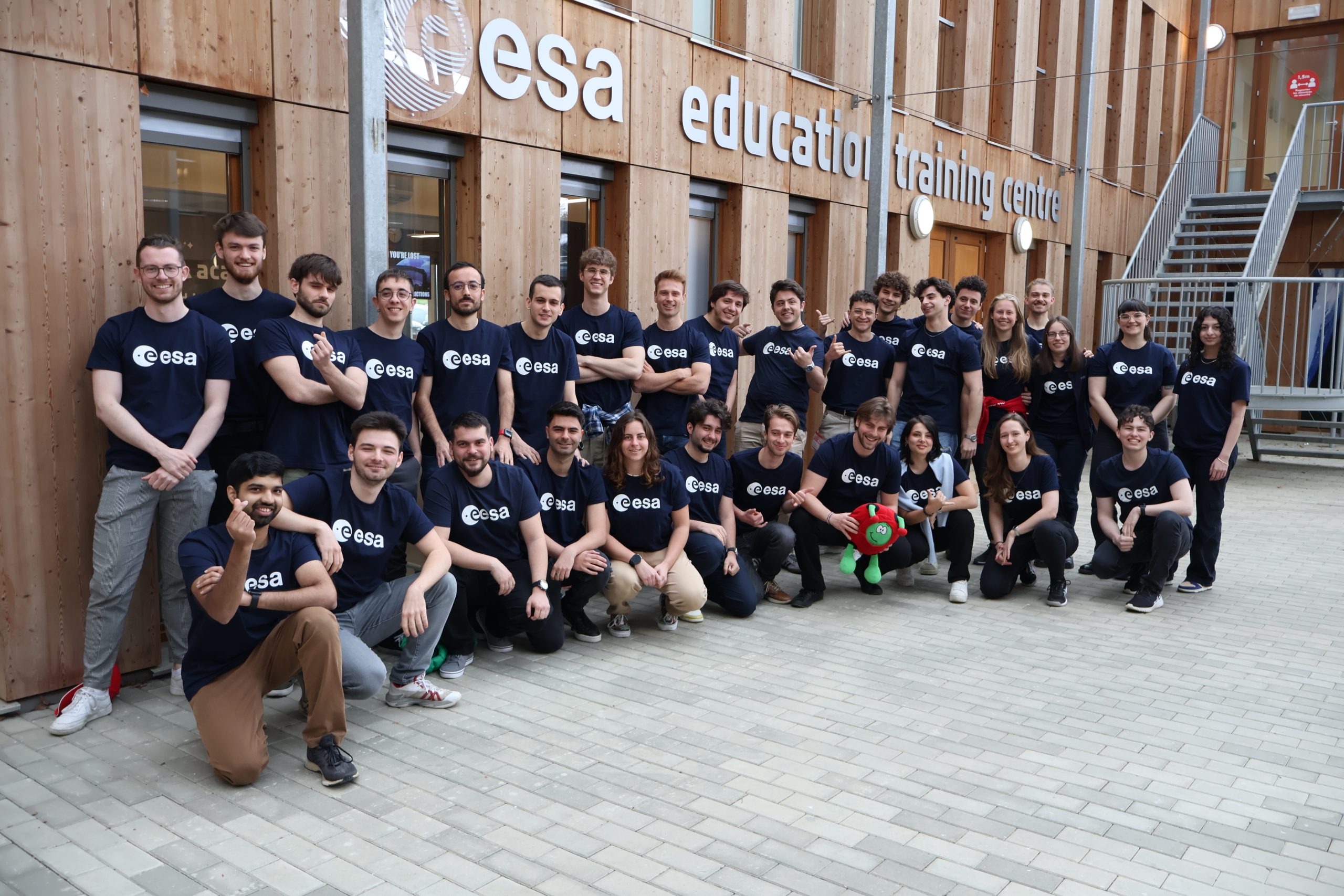 yvar_esec DVS Team at ESA's ESEC-Galaxia on the first day of the Fly Your Satellite! 4 Training Week